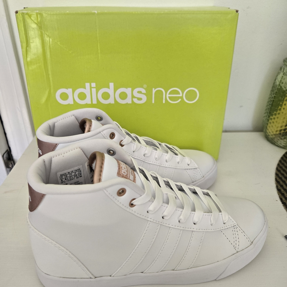 Adidas Neo White High-Top Sneakers